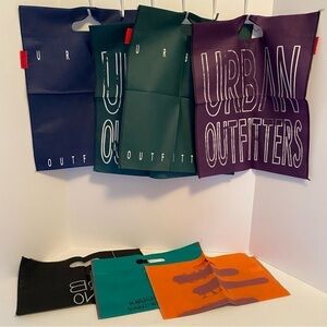 Urban Outfitters Reusable Shopping Bags Assorted Colors set of 7